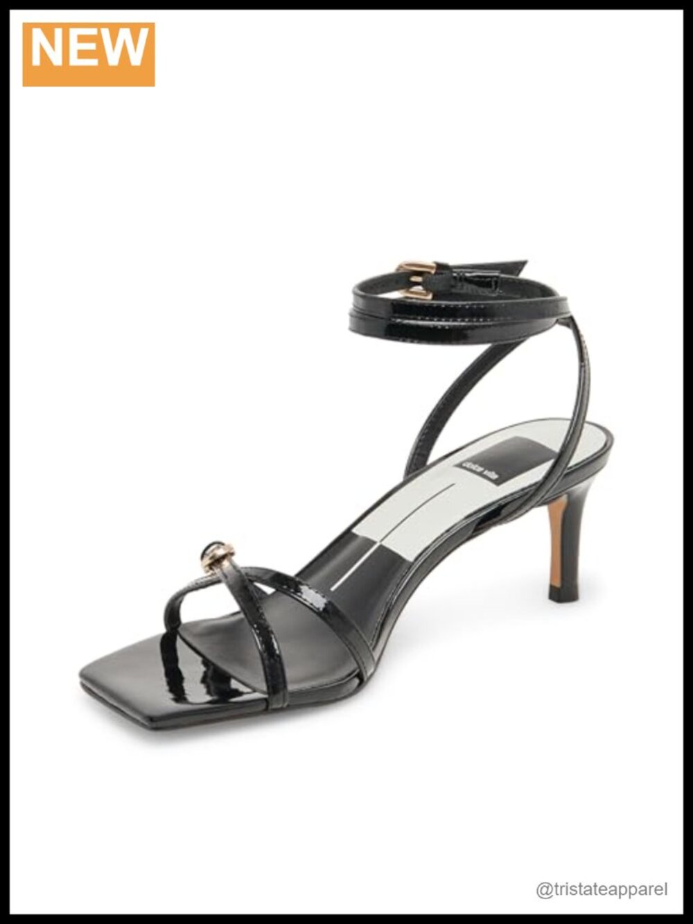 Kitten Heel Slide Sandals Ankle Strap Dressy Casual Open Toe